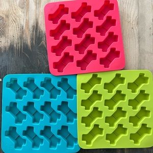 3-Pack Silicone Bake & Freeze Treat Making Mold